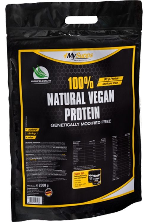 My Supps Natural Vegan Protein гороховый протеин купить 2 кг