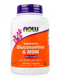 Now Foods Vegetarian Glucosamine MSM, 120 капсул